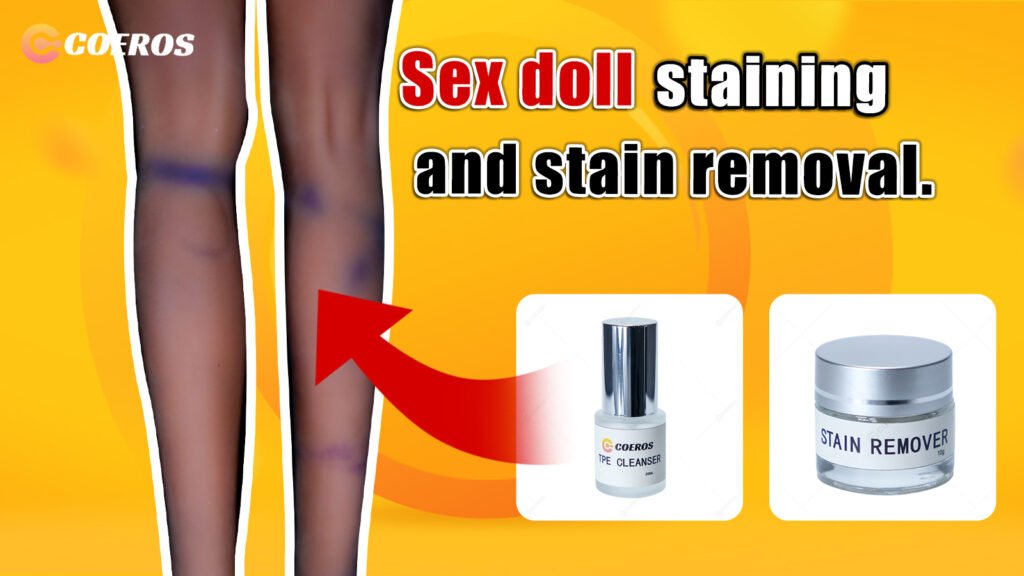 Remove stains from a TPE sex doll